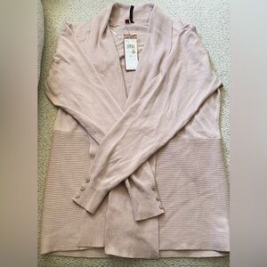 Médium long creamy pale pink Cardigan